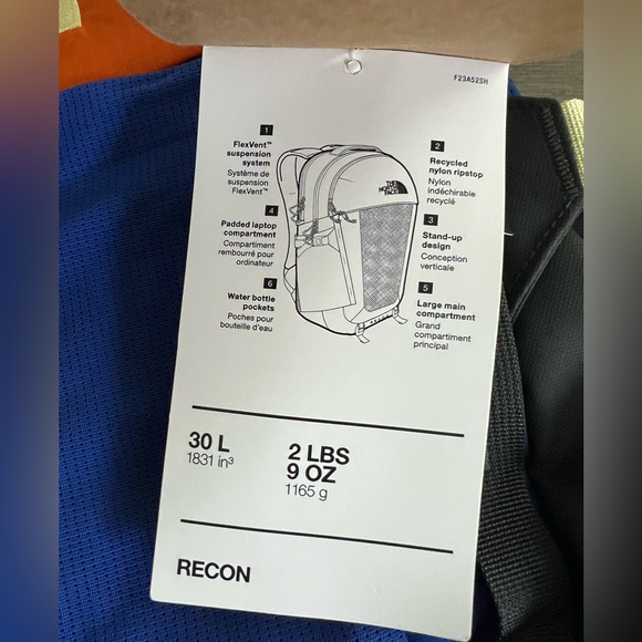 The North Face RECON 30L TNFBLUE/MDN/ASG ONE SIZE - Picture 5 of 8
